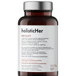 holisticHer Fertility supplement for women with vegan DHA omega-3 and fertility-supporting nutrients