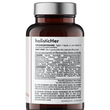holisticHer Fertility supplement tablets with vitamins minerals and botanical extracts